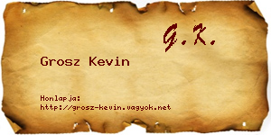 Grosz Kevin névjegykártya